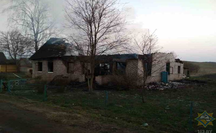 В Поставском районе пенсионер сгорел в собственном доме