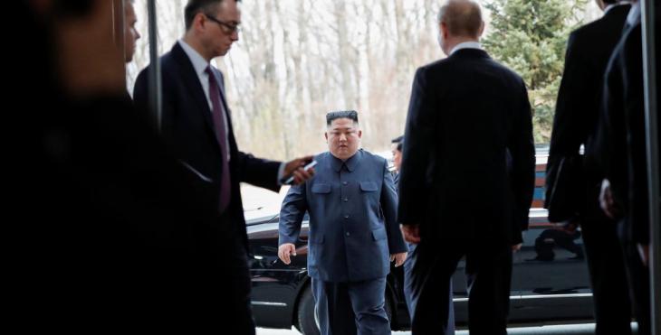 Ким Чен Ын опоздал на встречу с Владимиром Путиным почти на полчаса