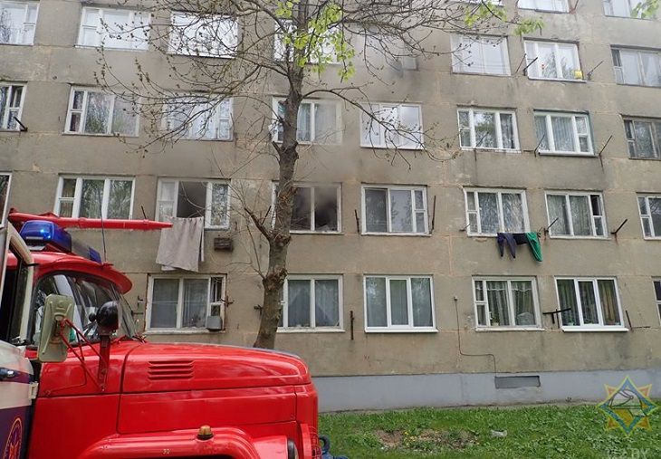 Из-за пожара в общежитии Витебска эвакуировали 44 человека
