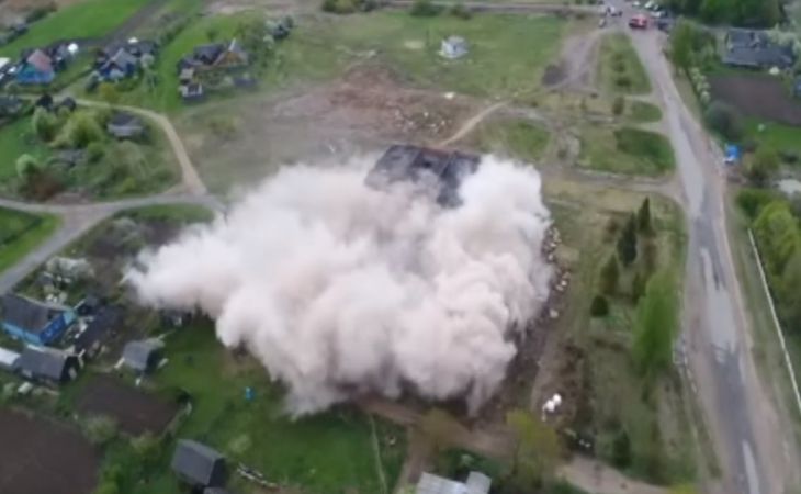 В Ушачском районе взорвали дом культуры