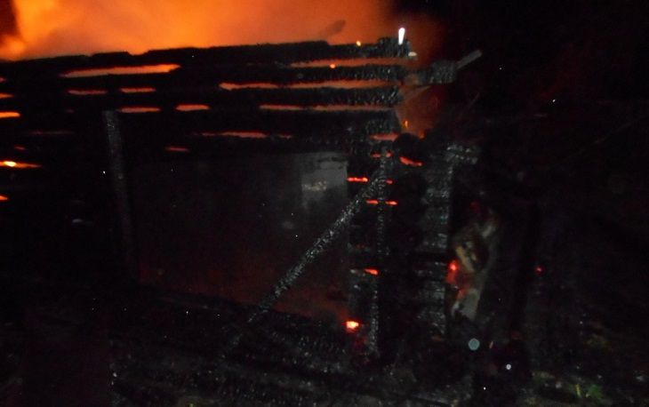 Пожар под Белыничами едва не погубил жителя деревни 