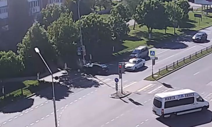 В Пинске в День Победы произошло странное ДТП