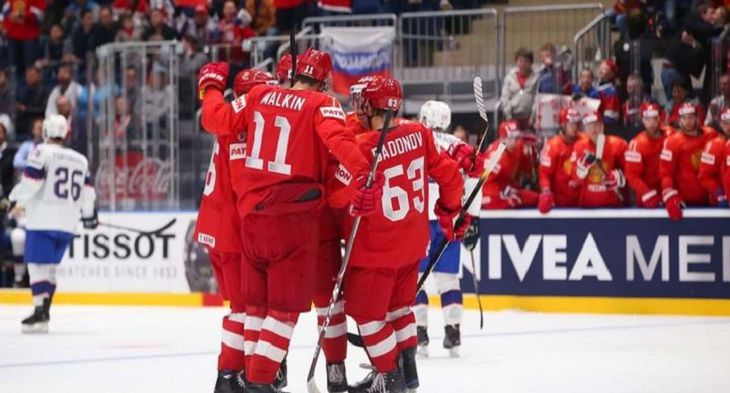 «Красная машина» смяла викингов на ЧМ по хоккею «Красная машина» смяла викингов на ЧМ по хоккею