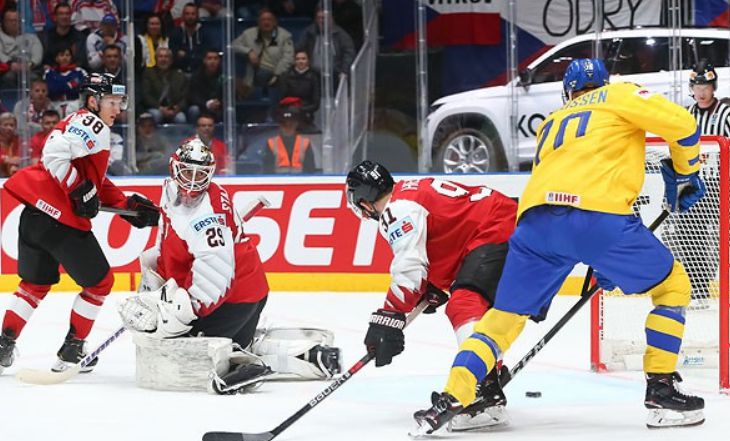 Шведы разгромили Австрию на чемпионате мира по хоккею