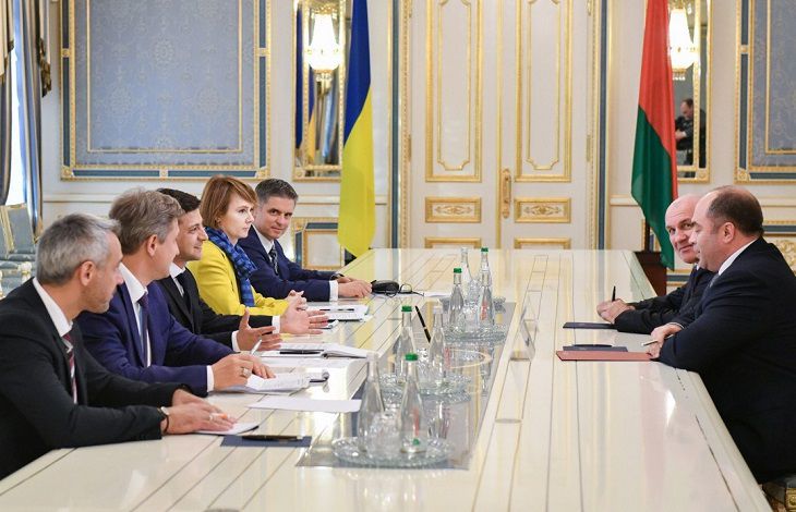 Как белорусская делегация встречалась с Зеленским