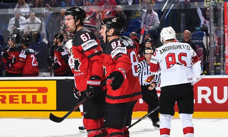 Канада вышла в полуфинал ЧМ-2019 по хоккею, победив Швейцарию в овертайме