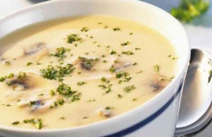 Сырный крем-суп с опятами