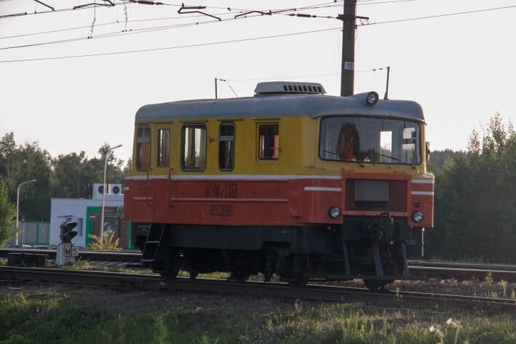 В Ельске загорелся тепловоз