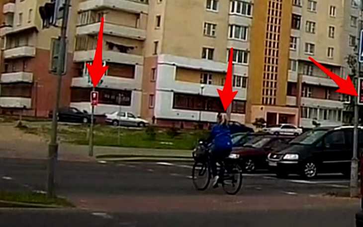 В Гродно велосипедистка проехала на красный и спровоцировала аварию В Гродно велосипедистка проехала на красный и спровоцировала аварию