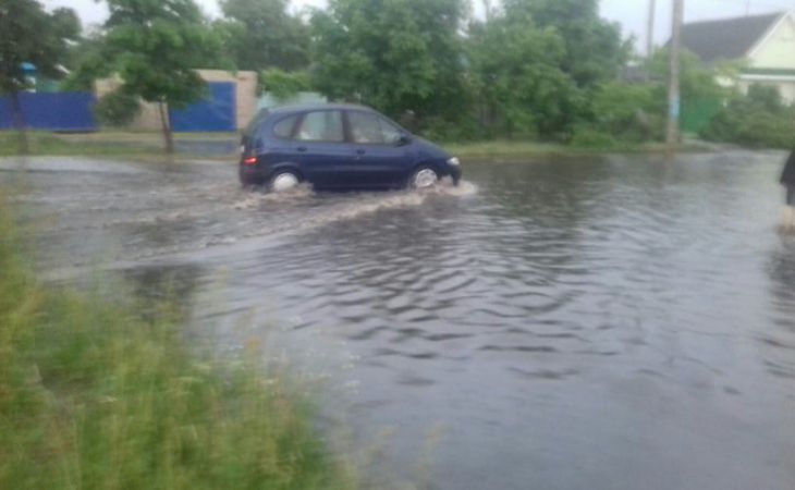 Борисов затопило после дождя