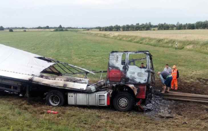 ДТП с возгоранием произошло между Дрогичином и Иваново