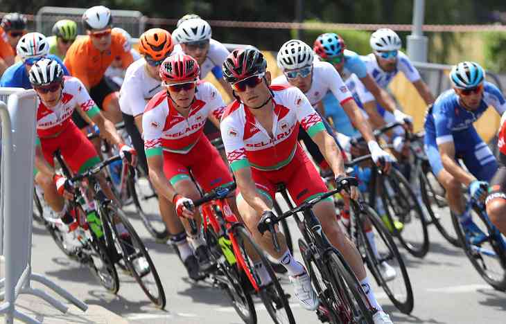 Белорус Александр Рябушенко стал четвертым в групповой велогонке на шоссе II Европейских игр