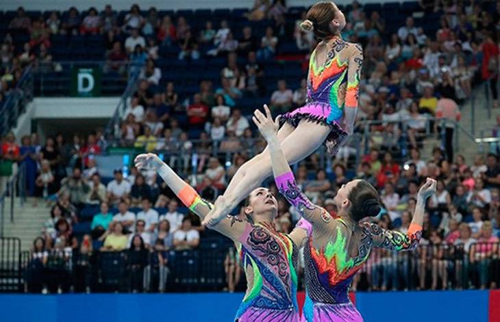 Белорусские акробатки завоевали бронзу в многоборье на II Европейских играх