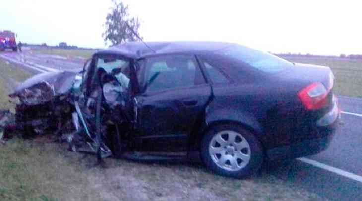 Под Дрогичином «Ауди» влетела в грузовик: есть пострадавшие