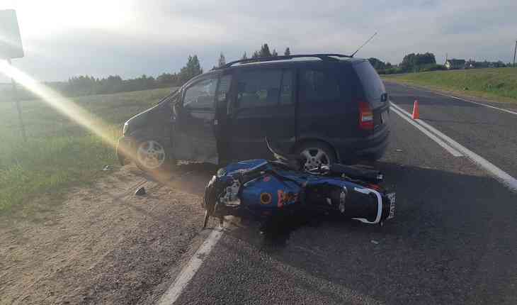 Под Оршей молодой байкер врезался в Opel и погиб 