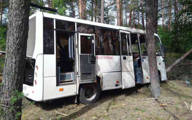 Под Воложином водитель автобуса умер за рулем: произошла авария, пострадали три пассажира