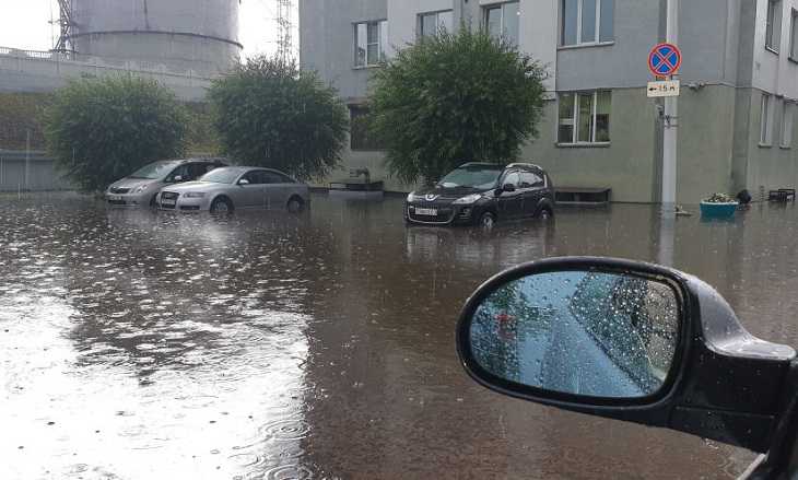 Гомель затопило после дождя