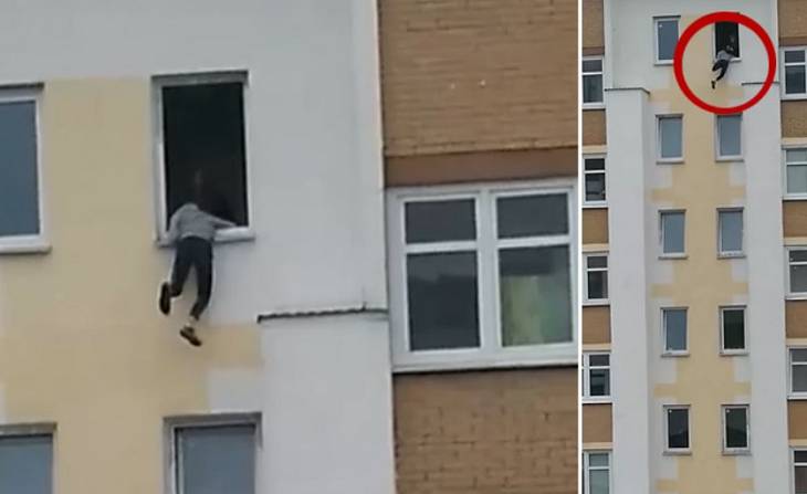 В Бресте подросток ради эффектного селфи повис на подоконнике шестого этажа