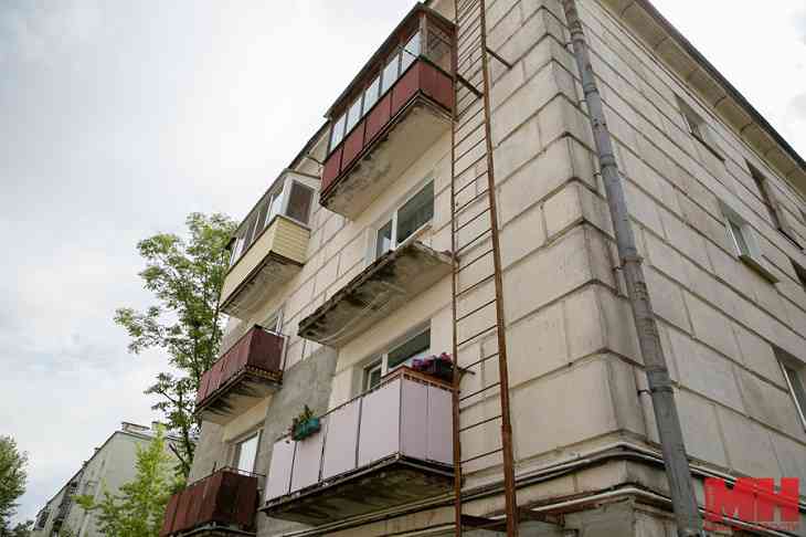 В Минске в жилом доме обрушился балкон. Последний капремонт был в 1985 году