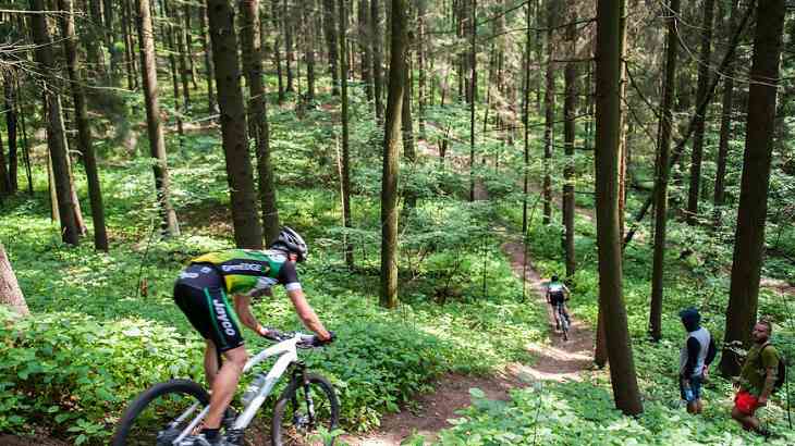 Велосипедист пролетел над головами гонщиков «Тур де Франс»