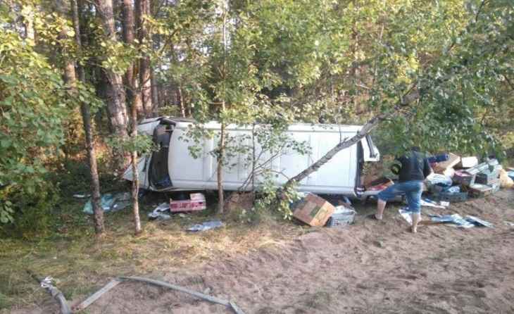 Микроавтобус перевернулся под Барановичами: погибла женщина