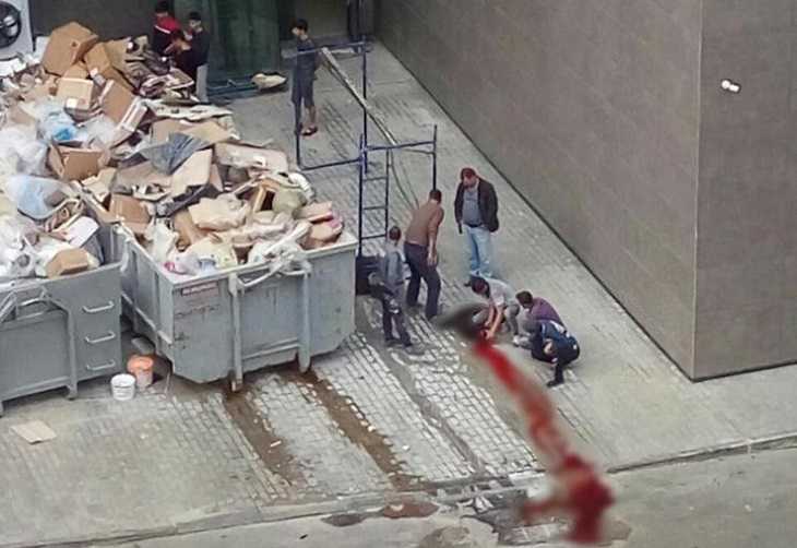 В Могилеве прямо на улице разделывали барана. Милиция проводит проверку