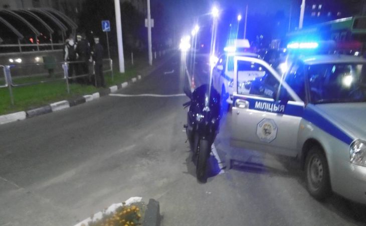 В Витебске байкер упал с мотоцикла и попал в реанимацию