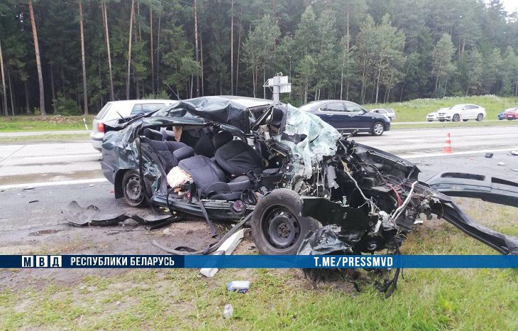 Появилось видео смертельного ДТП под Боровлянами