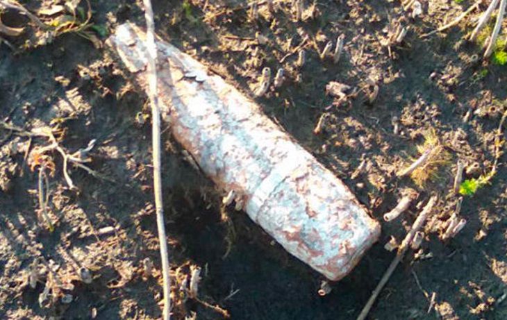 В Брестском районе студент-практикант выловил артиллерийский снаряд в пруду рыбхоза