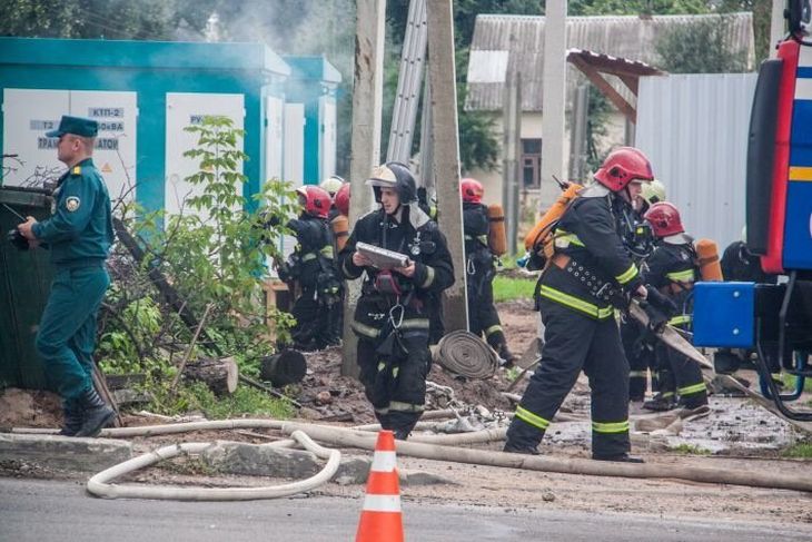 В Лидском районе произошел торфяной пожар