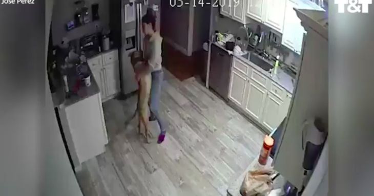 Сработали камеры с датчиками движения. Девушка «изменила» парню с собакой