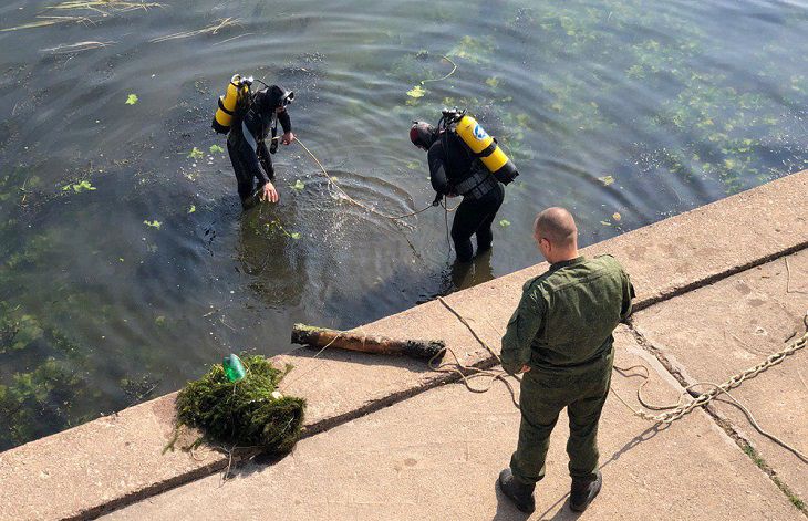 В Гомеле в реке Сож нашли артиллерийские снаряды