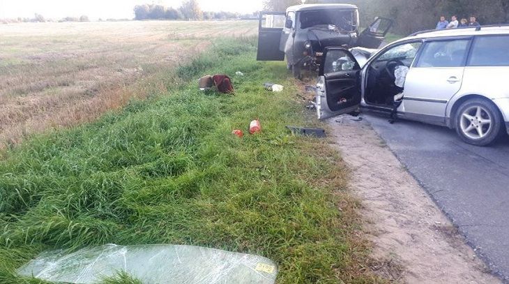 Лобовое ДТП в Полоцком районе: пострадал водитель 