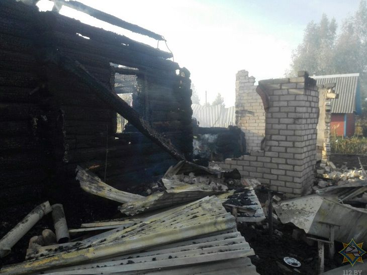 В Шкловском районе на пожаре погиб человек