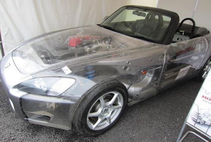 В Японии нашлась полностью прозрачная Honda S2000