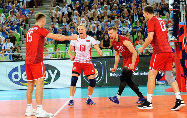Сборная Беларуси одержала волевую победу над Финляндией на ЧЕ по волейболу
