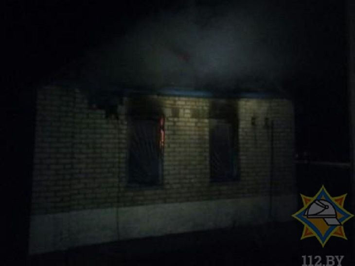 Здание почты горело в Лиозненском районе