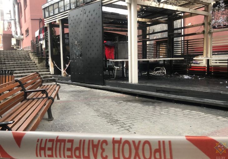 «Разорвался баллон»: в МЧС рассказали, что на самом деле произошло ночью на Немиге