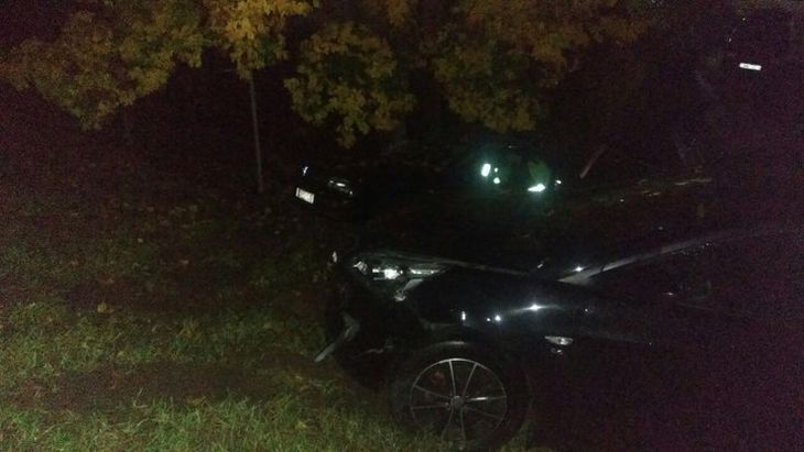 В Логойске пьяный водитель разбил четыре авто, два из которых сбросил со склона