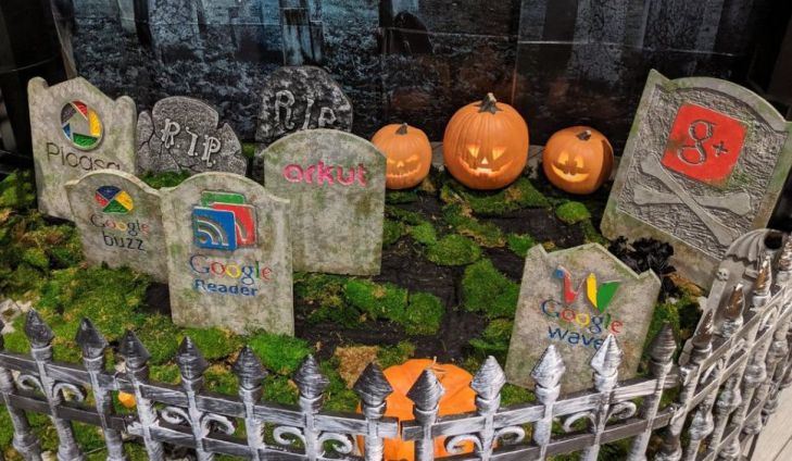 Google создал кладбище закрытых проектов