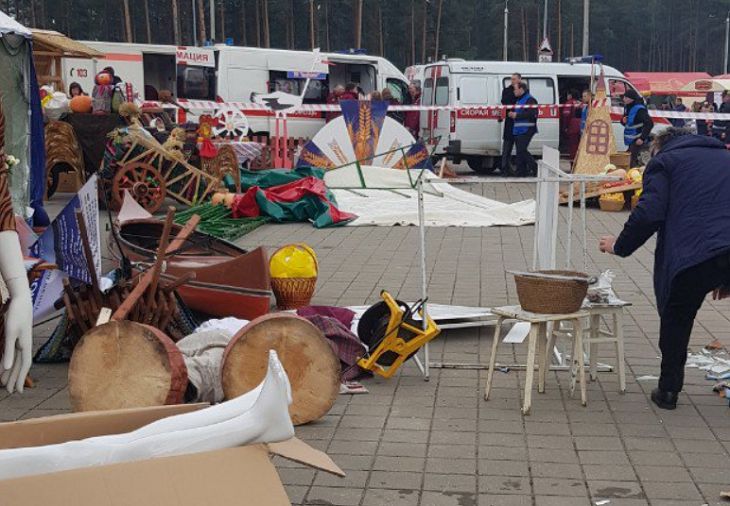 Несчастный случай на «Дожинках» в Борисове: пострадавших пятеро, двое с переломами в РНПЦ травматологии