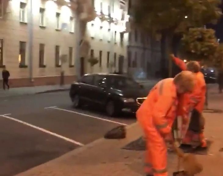 Минские дворники трясли дерево, чтобы подмести опавшие листья: в соцсетях истерика Минские дворники трясли дерево, чтобы подмести опавшие листья: в соцсетях истерика