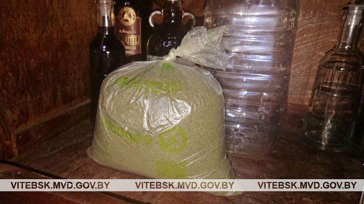 Алкоголь и марихуана. Крупные незаконные партии нашли у жителя Витебска