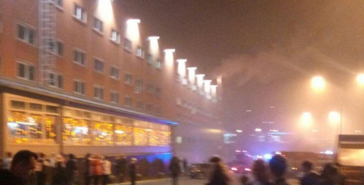 В Минске горит ТЦ «Корона»: посетителей эвакуируют 