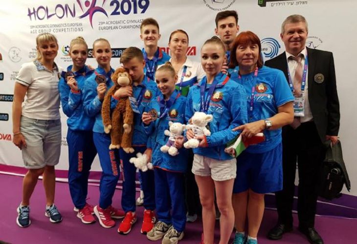 Белорусы завоевали три медали на ЧЕ по спортивной акробатике в Израиле