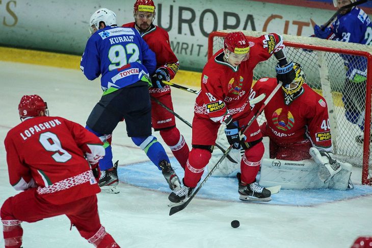 Сборная Беларуси проиграла Словении на «Турнире четырех наций» в Лиепае