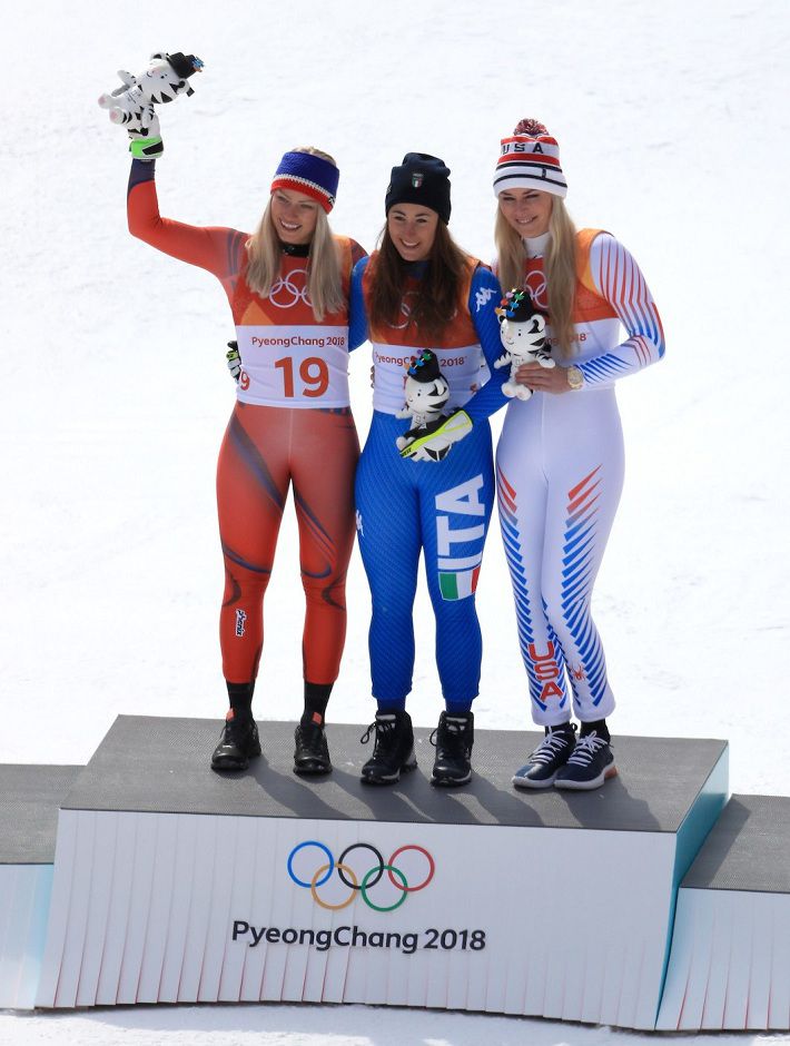 Итальянка София Годжа завоевала золото Олимпиады в скоростном спуске‍