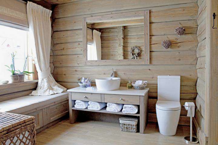 Ванная комната  в стиле этно