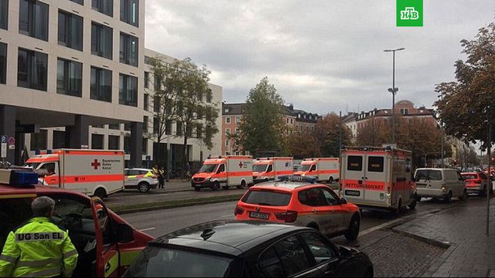 Появились первые кадры кровавой резни в центре Мюнхена