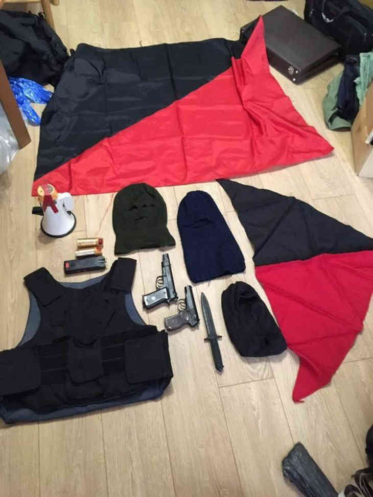 МВД: в Мозыре изъяты предметы «анархистского толка» и пистолеты
